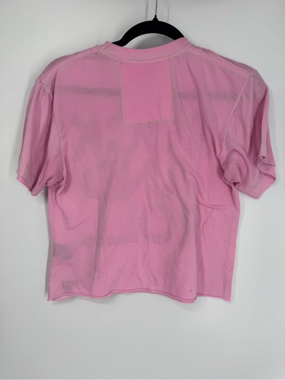 Aviator Nation Rock and Roll Boyfriend Tee Neon Pink & Black Crew Neck Boxy Sz S - Picture 8 of 10